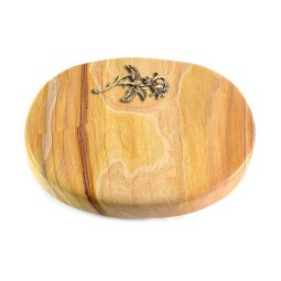 Grabstein Rondo/Rainbow Rose 2 (Bronze)