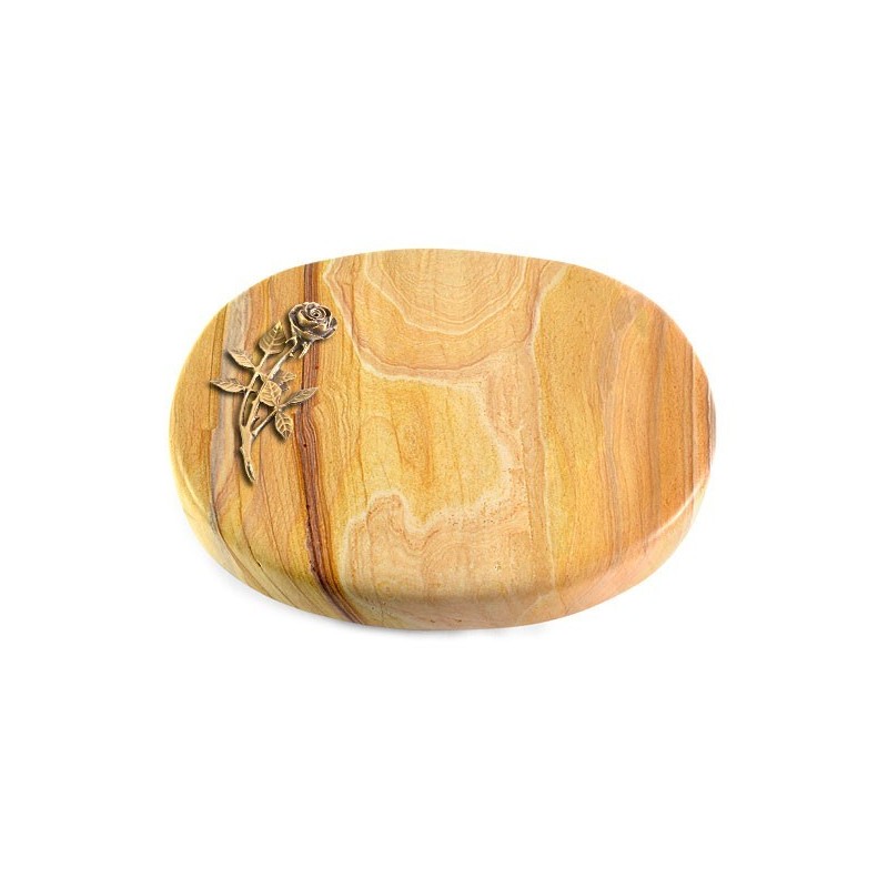 Grabstein Rondo/Rainbow Rose 6 (Bronze)