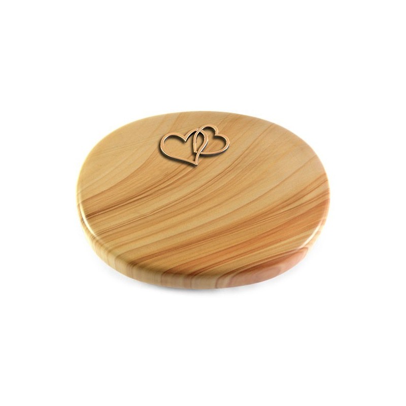 Grabstein Rondo/Woodland Herzen (Bronze)