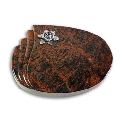 Grabstein Waves/Aruba Rose 4 (Alu)