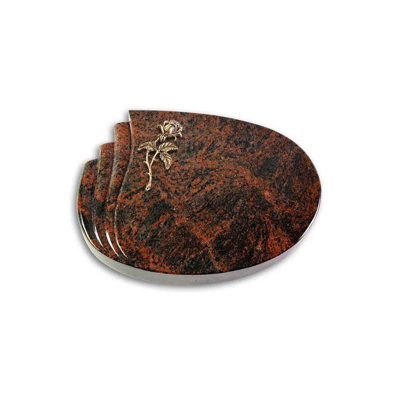Grabstein Waves/Aruba Rose 2 (Bronze)
