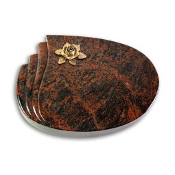 Grabstein Waves/Aruba Rose 4 (Bronze)