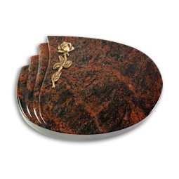 Grabstein Waves/Aruba Rose 7 (Bronze)