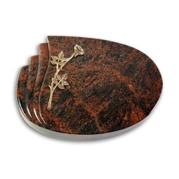 Grabstein Waves/Aruba Rose 9 (Bronze)