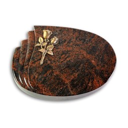 Grabstein Waves/Aruba Rose 11 (Bronze)