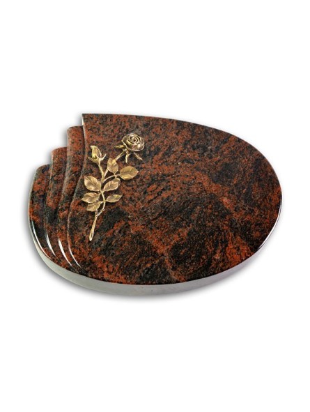 Grabstein Waves/Aruba Rose 13 (Bronze)