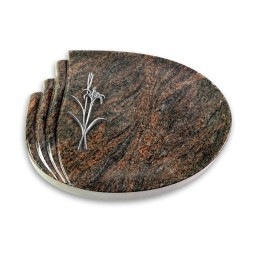 Grabstein Waves/Himalaya Lilienzweig (Alu)