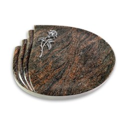 Grabstein Waves/Himalaya Rose 2 (Alu)