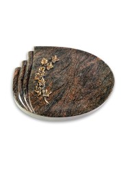 Grabstein Waves/Himalaya Efeu (Bronze)