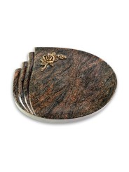 Grabstein Waves/Himalaya Rose 1 (Bronze)