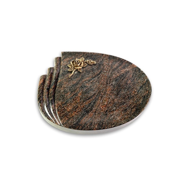 Grabstein Waves/Himalaya Rose 1 (Bronze)