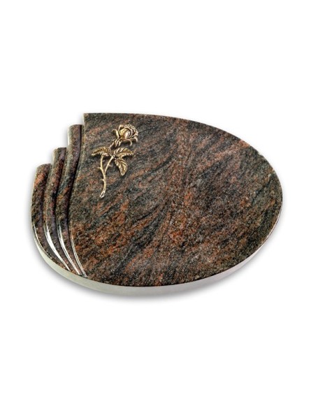 Grabstein Waves/Himalaya Rose 2 (Bronze)