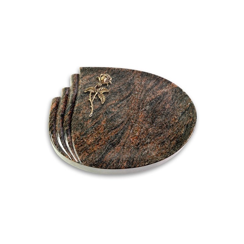 Grabstein Waves/Himalaya Rose 2 (Bronze)