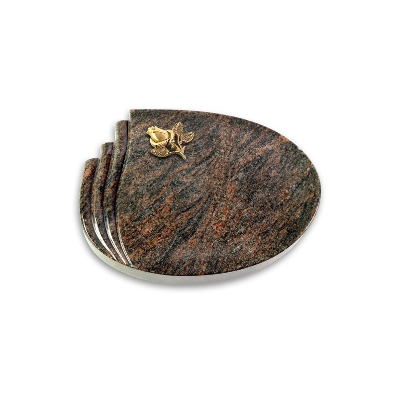 Grabstein Waves/Himalaya Rose 3 (Bronze)