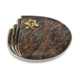 Grabstein Waves/Himalaya Rose 4 (Bronze)