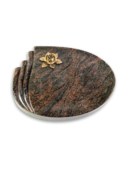 Grabstein Waves/Himalaya Rose 4 (Bronze)