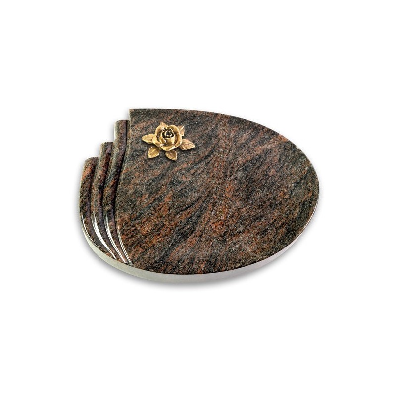 Grabstein Waves/Himalaya Rose 4 (Bronze)