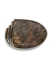 Grabstein Waves/Himalaya Rose 5 (Bronze)