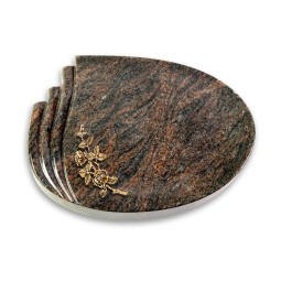 Grabstein Waves/Himalaya Rose 5 (Bronze)