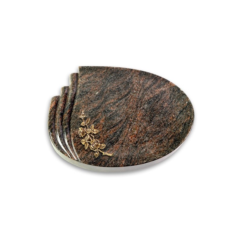 Grabstein Waves/Himalaya Rose 5 (Bronze)
