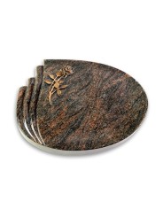 Grabstein Waves/Himalaya Rose 6 (Bronze)