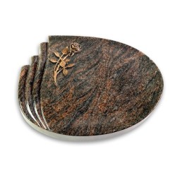 Grabstein Waves/Himalaya Rose 6 (Bronze)