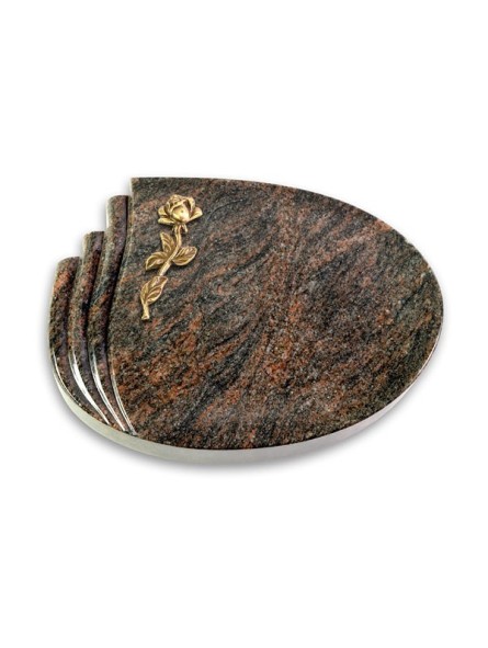 Grabstein Waves/Himalaya Rose 7 (Bronze)