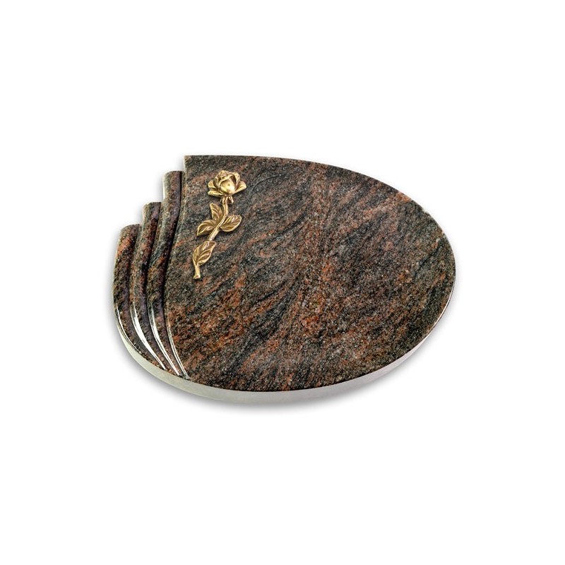 Grabstein Waves/Himalaya Rose 7 (Bronze)