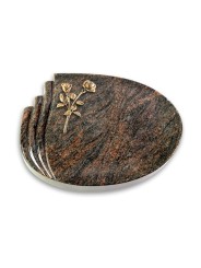 Grabstein Waves/Himalaya Rose 10 (Bronze)