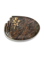 Grabstein Waves/Himalaya Rose 11 (Bronze)