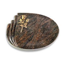 Grabstein Waves/Himalaya Rose 11 (Bronze)