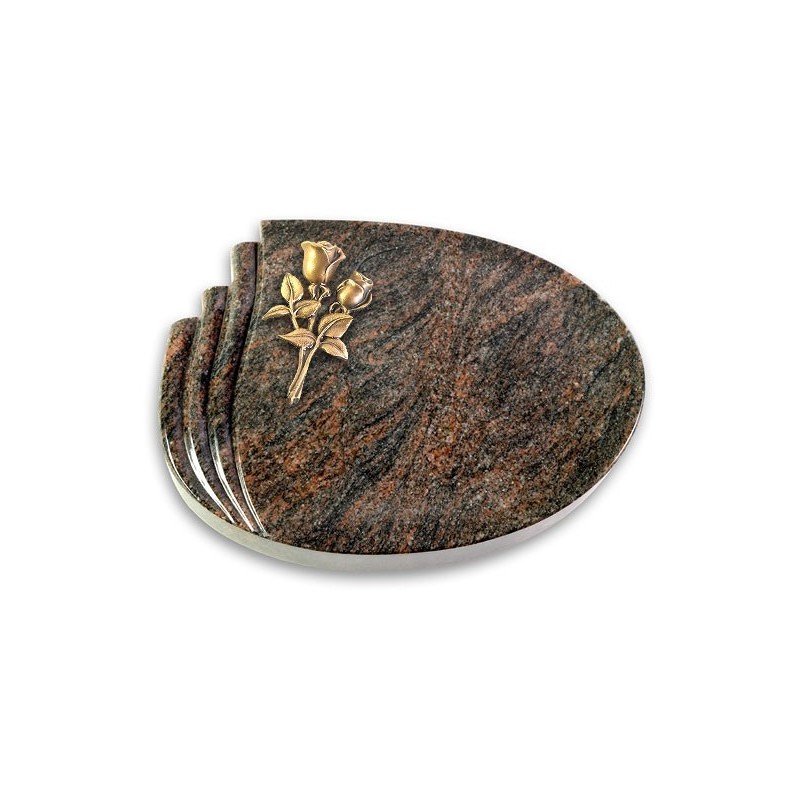 Grabstein Waves/Himalaya Rose 11 (Bronze)