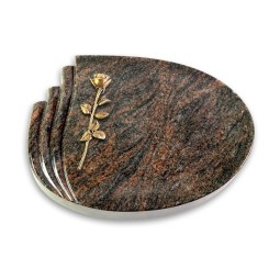 Grabstein Waves/Himalaya Rose 12 (Bronze)