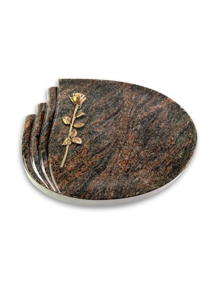 Grabstein Waves/Himalaya Rose 12 (Bronze)