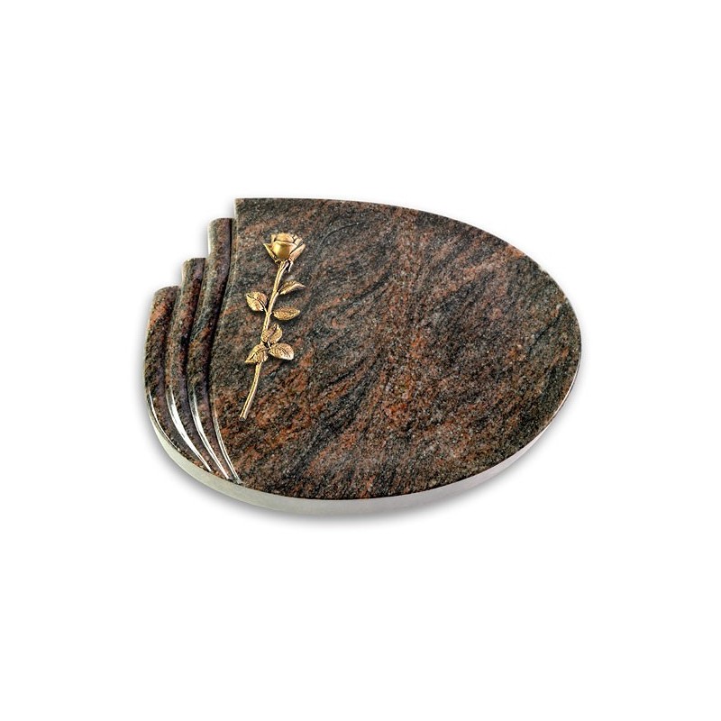Grabstein Waves/Himalaya Rose 12 (Bronze)