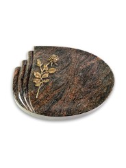 Grabstein Waves/Himalaya Rose 13 (Bronze)