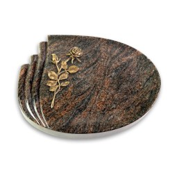 Grabstein Waves/Himalaya Rose 13 (Bronze)