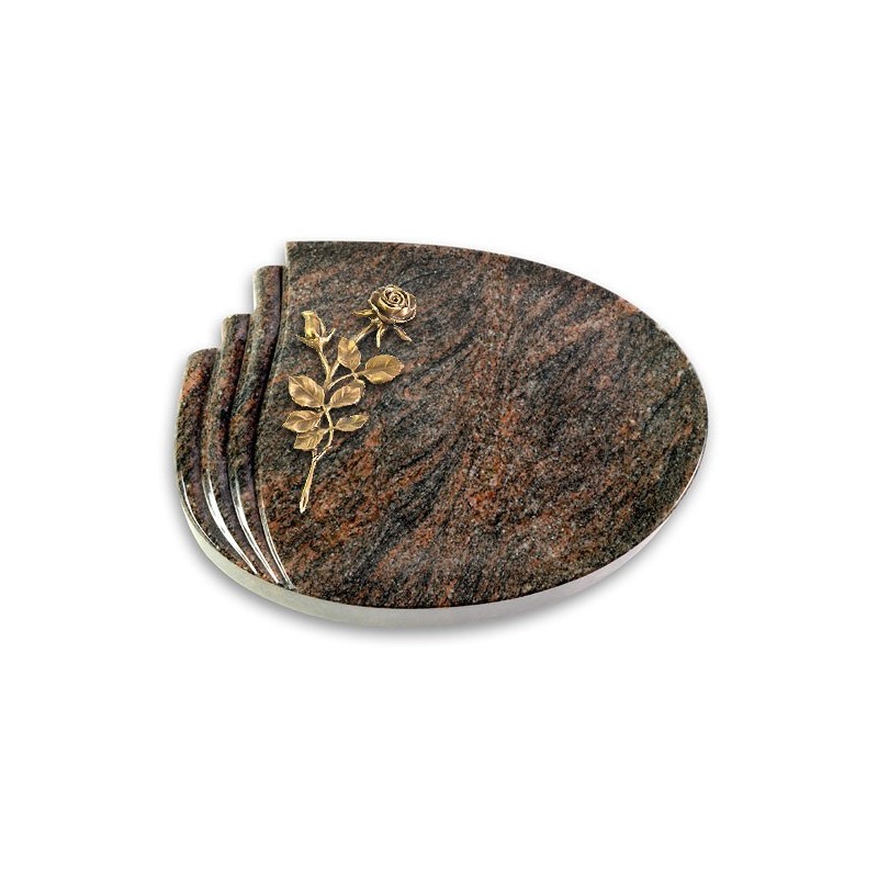 Grabstein Waves/Himalaya Rose 13 (Bronze)
