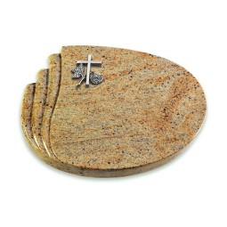 Grabstein Waves/Kashmir Kreuz 1 (Alu)