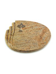 Grabstein Waves/Kashmir Baum 2 (Bronze)