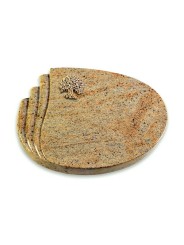 Grabstein Waves/Kashmir Baum 3 (Bronze)