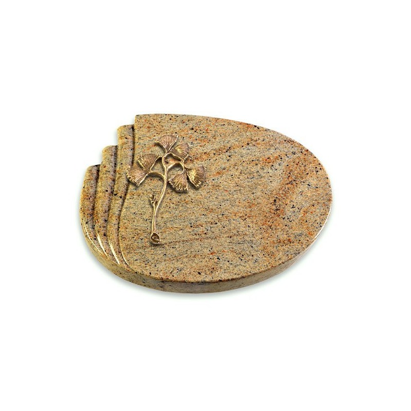 Grabstein Waves/Kashmir Gingozweig 1 (Bronze)