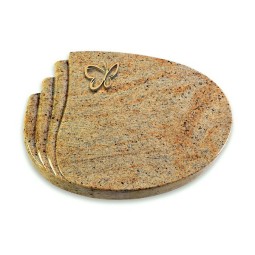 Grabstein Waves/Kashmir Papillon (Bronze)