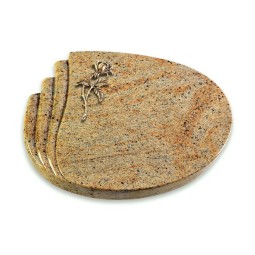 Grabstein Waves/Kashmir Rose 2 (Bronze)