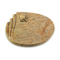 Grabstein Waves/Kashmir Rose 3 (Bronze)