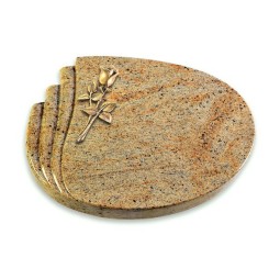 Grabstein Waves/Kashmir Rose 8 (Bronze)