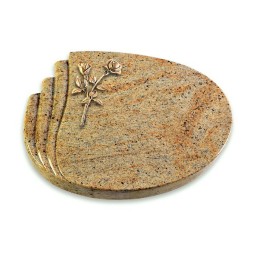 Grabstein Waves/Kashmir Rose 10 (Bronze)