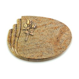 Grabstein Waves/Kashmir Rose 11 (Bronze)