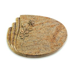 Grabstein Waves/Kashmir Rose 13 (Bronze)