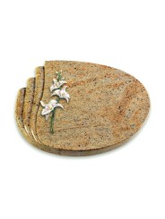 Grabstein Waves/Kashmir Orchidee (Color)